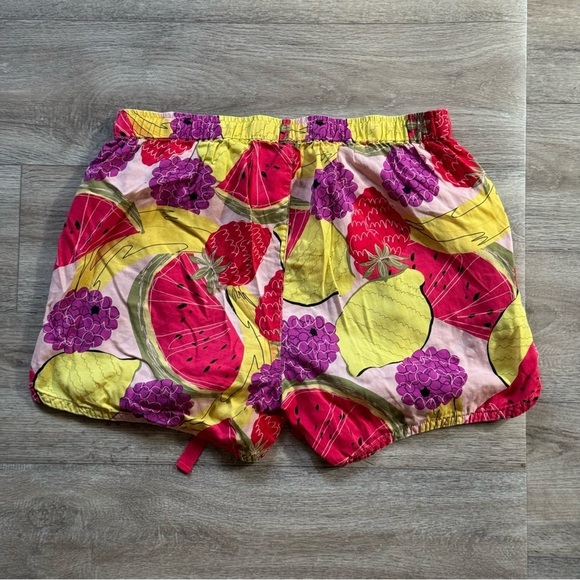 Peter Alexander Mixed Fruit Print Drawstring Waist Pajama Shorts - Picture 4 of 7